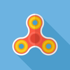 Fidget spinner icon with shadow