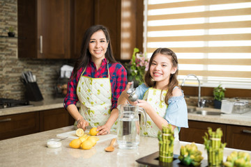 Making lemonade and having fun