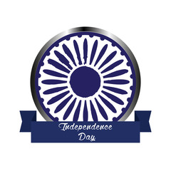 Happy indian independence day graphic design, Vector illustration
