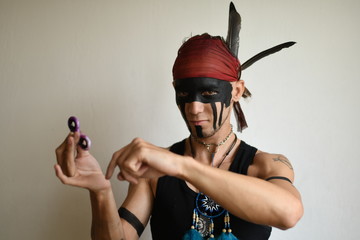 man holding popular fidget spinner toy 