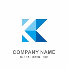 Monogram Letter K Geometric Square Triangle Arrow Architecture Interior Business Company Stock Vector Logo Design Template 