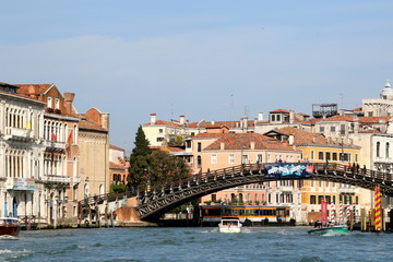 The bridge over the canal.