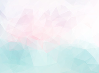 Polygonal pink blue pattern