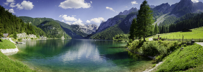 Lake in the Alps - obrazy, fototapety, plakaty
