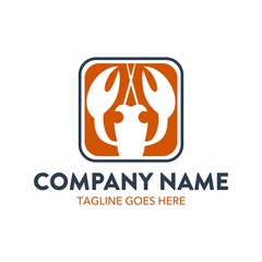 Unique Lobster Logo Template
