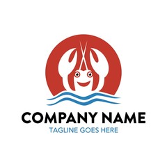 Unique Lobster Logo Template