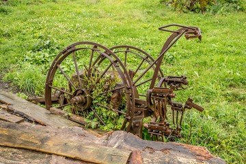 rusted plow