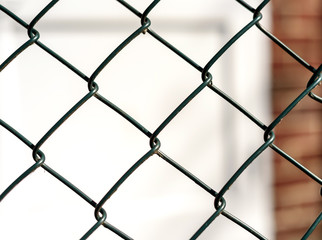 Fototapeta premium Chain link Fence and Door