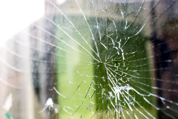 Cracked Glass Window