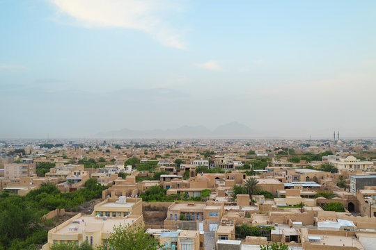 view from the roof of Narin Qal'eh, Yazd, Iran