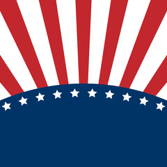 American Flag Design Vector