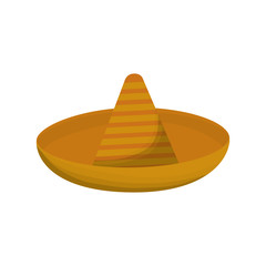 mexican hat icon over white background colorful design vector illustration