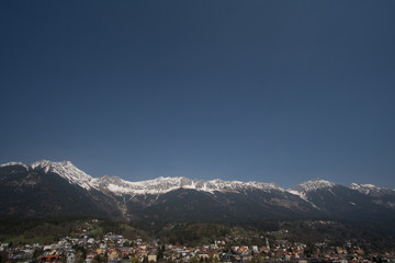 Fototapeta na wymiar Innsbruck Mountain range