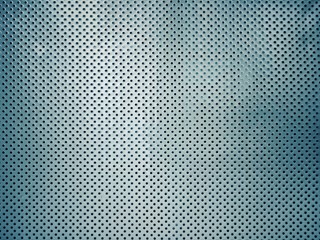 Abstract Perforated metal plate texture background with vintage cool tone filter