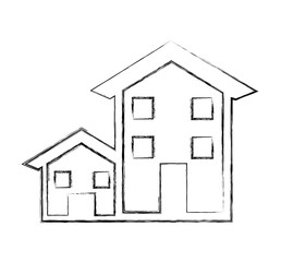 exterior house isolated icon vector illustration design