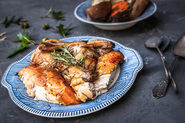 Rosemary chicken dinner