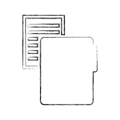 folder file with paper isolated icon vector illustration design