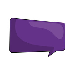 speech bubble icon over white background vector illustration