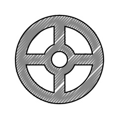 Obraz premium wheel car direction icon vector illustration design