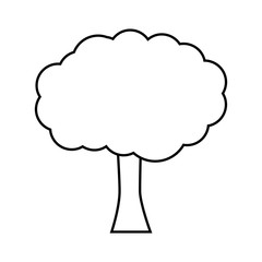 tree icon over white background. vector illustration