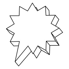 speech bubble icon over white background vector illustration