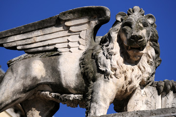 Leone di San Marco Serenissima Udine Friuli Venezia Giulia Italia Lion of Saint Mark Marciano Alato Piazza della Libertà Markuslöwe León de San Marcos Лев святого Марка Sankt Markuslejonet saint Marc