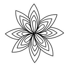 beautiful flower icon over white background vector illustration