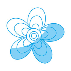 beautiful flower icon over white background vector illustration
