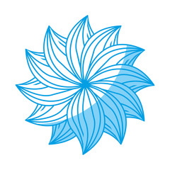 beautiful flower icon over white background vector illustration
