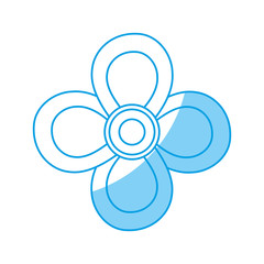 beautiful flower icon over white background vector illustration