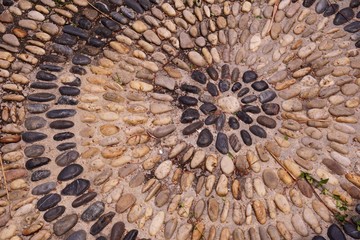 stone floor texture in garden