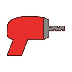 drill electric tool icon vector illustration design
