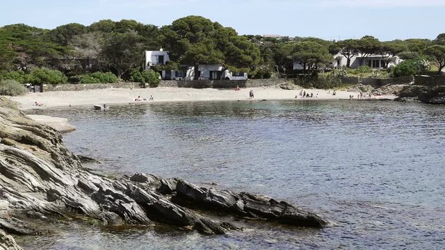 Coastline of a small spanish village