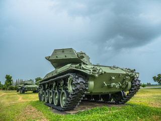 Fototapeta premium army tank ground defense and attack