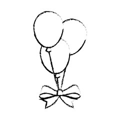 Air balloons celebration icon vector illustration graphic design