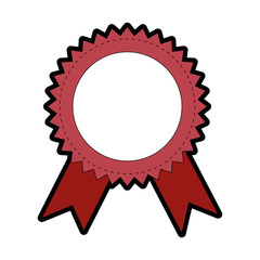 Award ribbon banner icon vector illustration graphic design