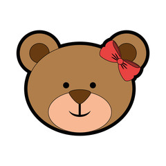 Fototapeta premium bear cute cartoon icon vector illustration graphic design