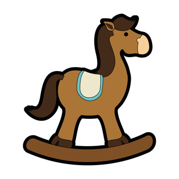 horse rocking toy icon vector illustration graphic design