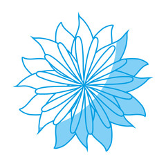 beautiful flower icon over white background vector illustration