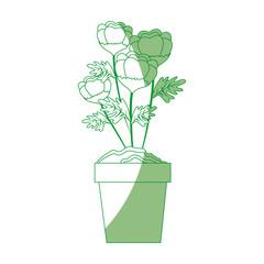 Beautiful ornamental flowers icon vector illustration graphic design