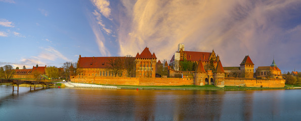 Obraz premium Malbork Castle in Poland, medieval landmark