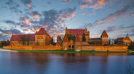 Obraz premium Malbork Castle in Poland, medieval landmark