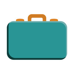 briefcase icon over white background vector illustration