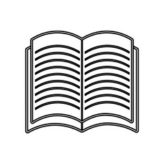 academic book icon over white background vector illustration