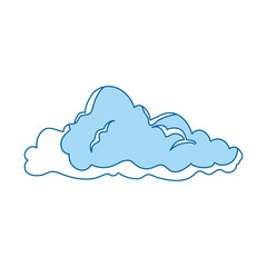 Cloud weather symbol icon vector illustration graphic design