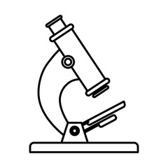 microscope tool icon over white background vector illustration