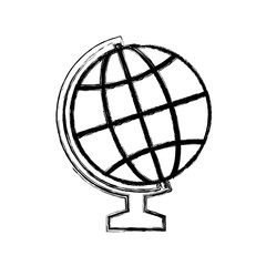 geography tool icon over white background vector illustration