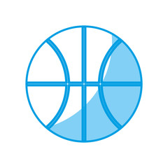 basketball ball icon over white background vector illustration