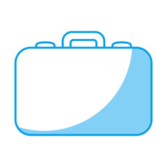briefcase icon over white background vector illustration