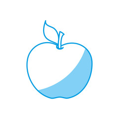 apple fruit icon over white background vector illustration